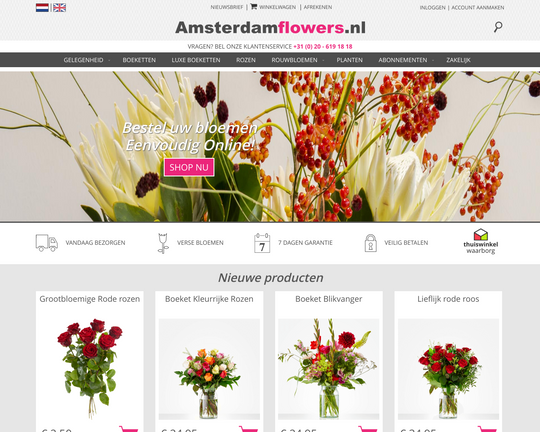Amsterdam Flowers Logo